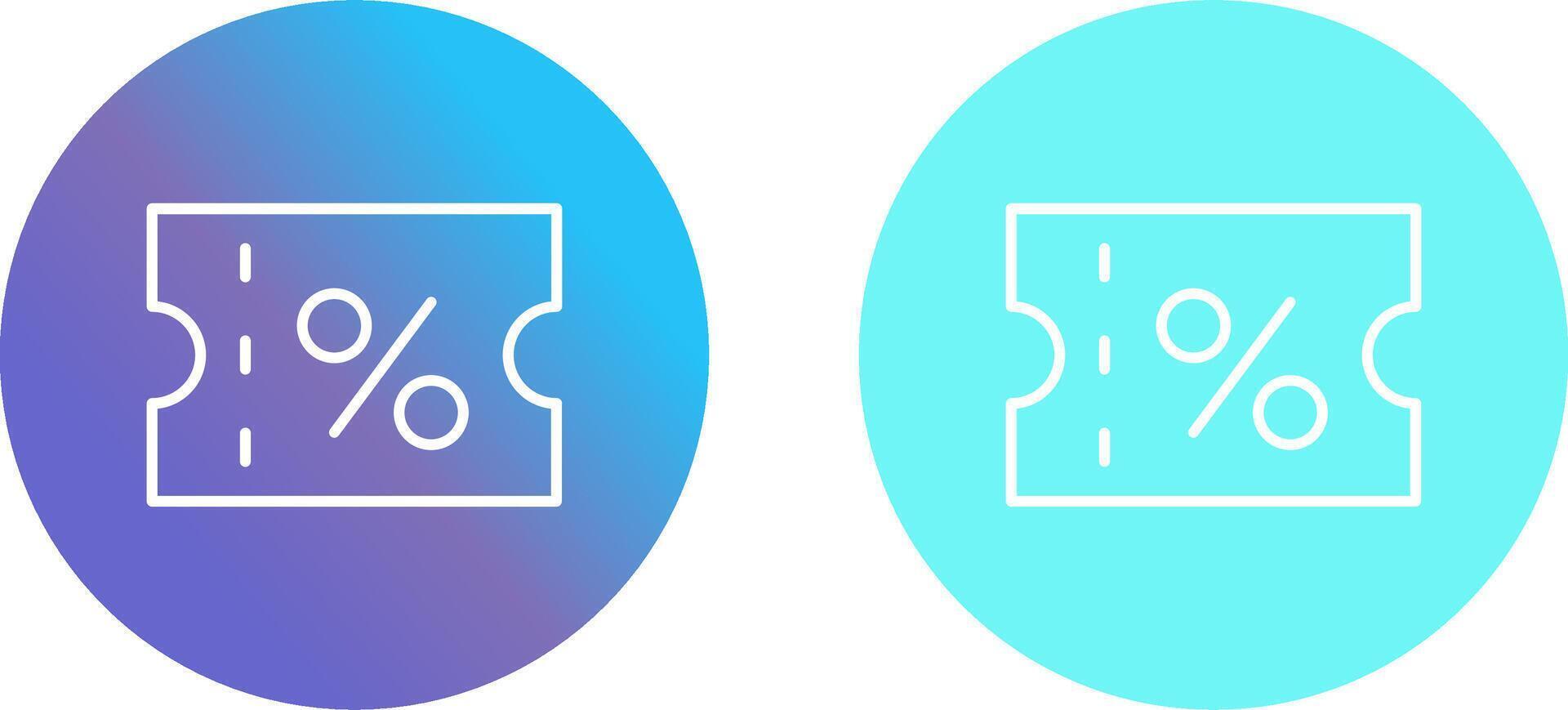 Coupon Icon Design vector