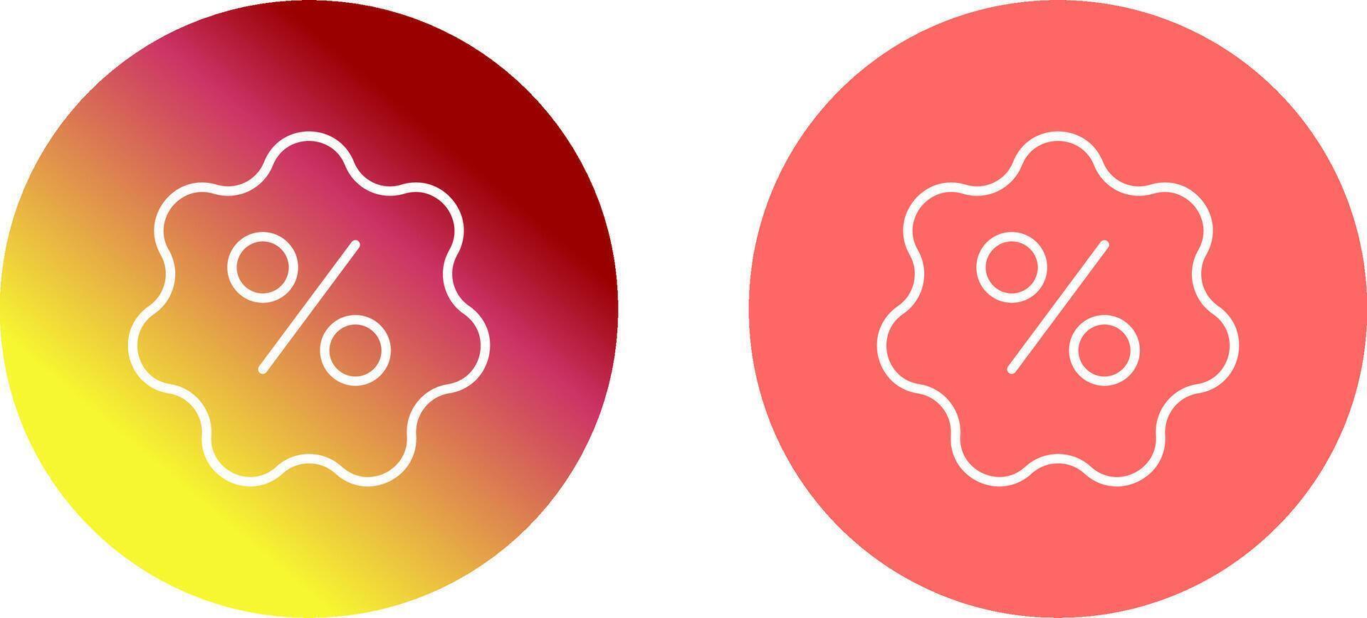 Discount Offer Icon Design vector