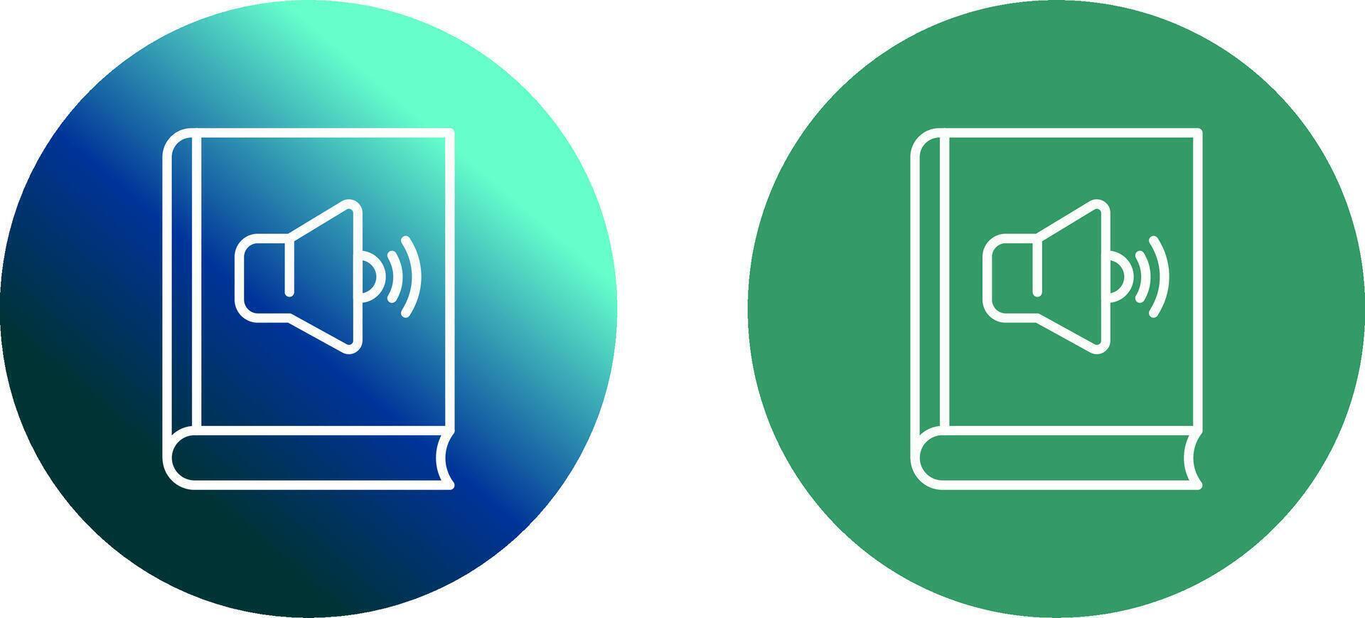 Audio Book Icon Design vector