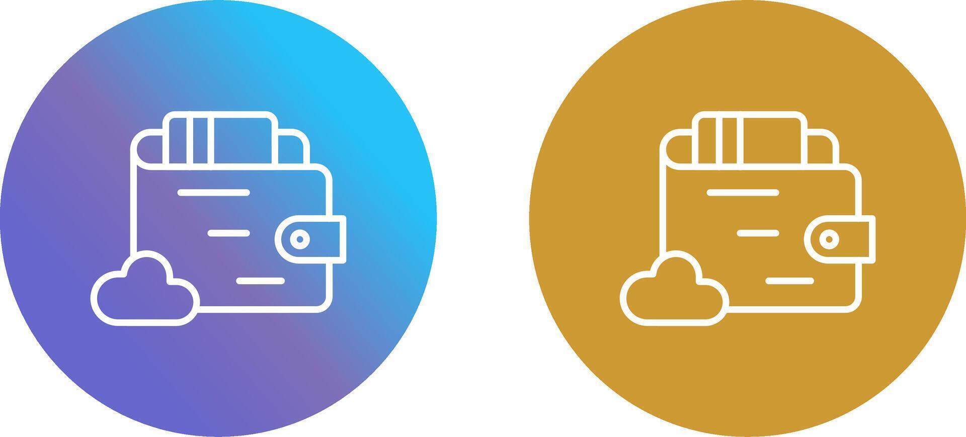 Wallet Icon Design vector