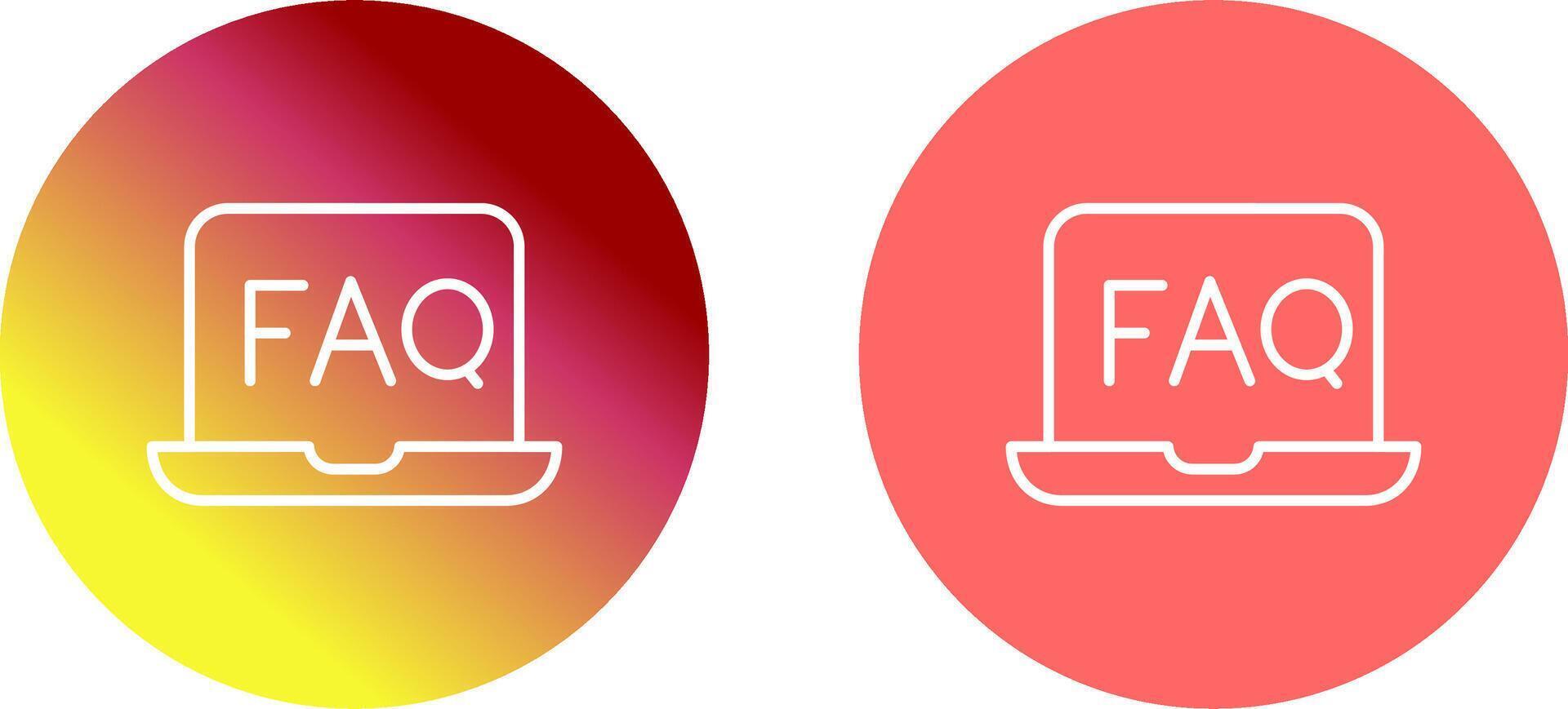 FAQ Icon Design vector