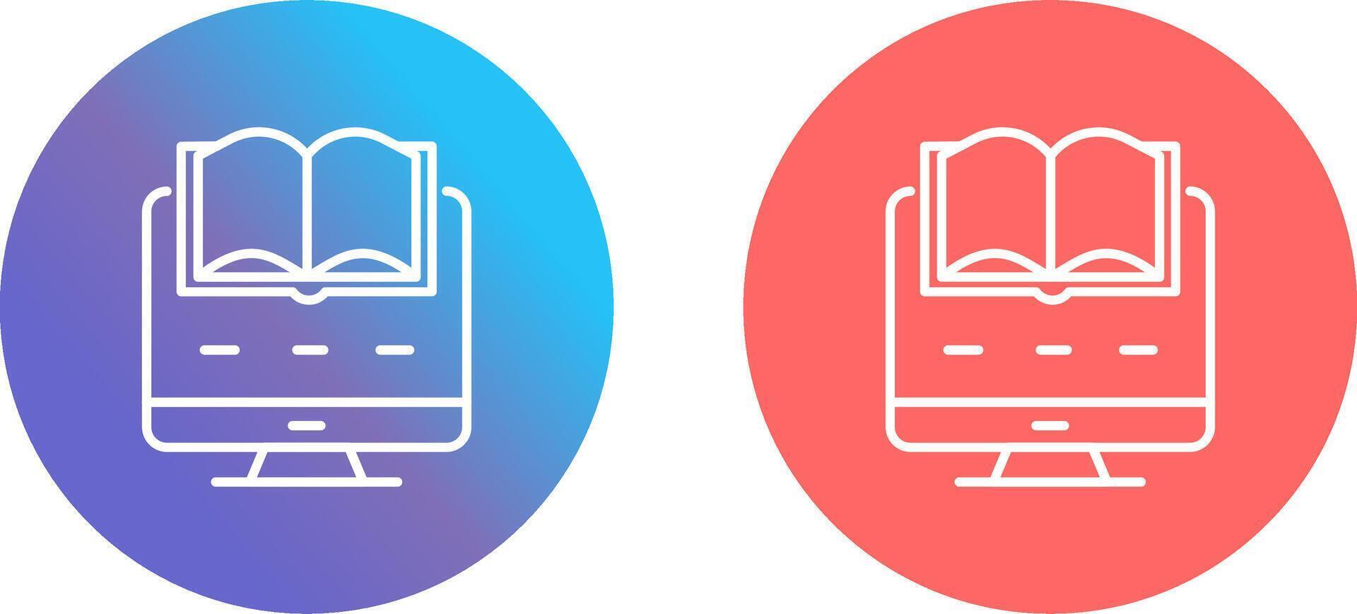 Digital Learning Icon Design vector