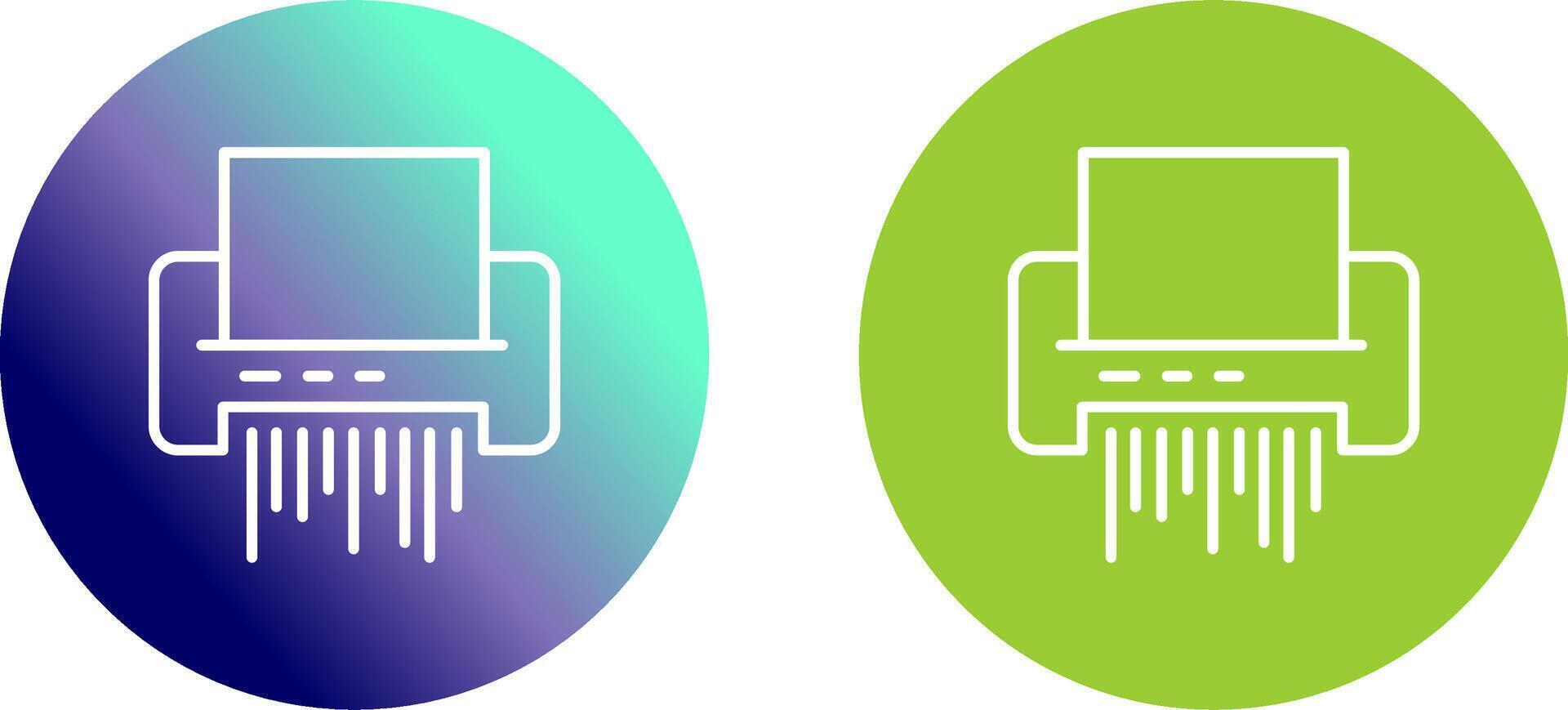 Paper Shredder Icon Design vector