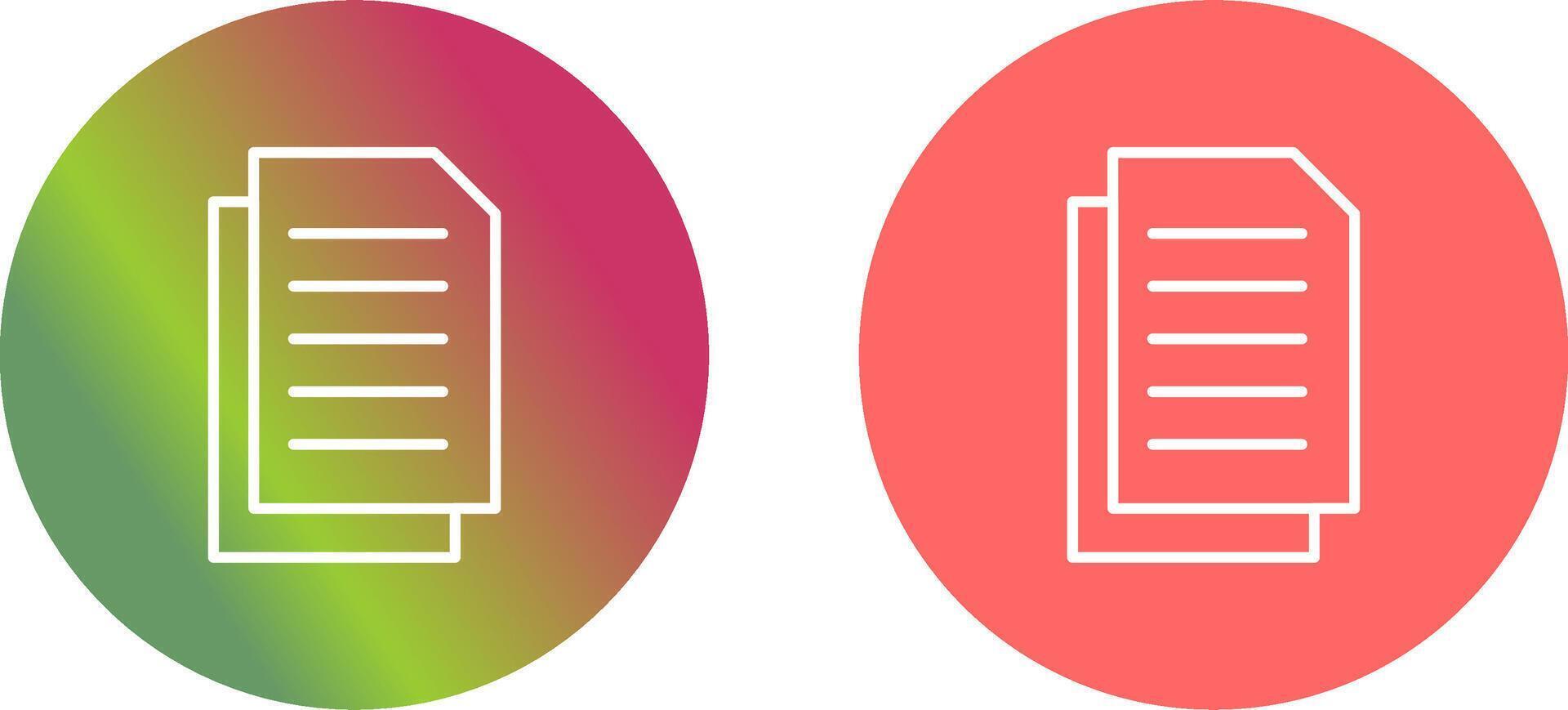 Document Icon Design vector