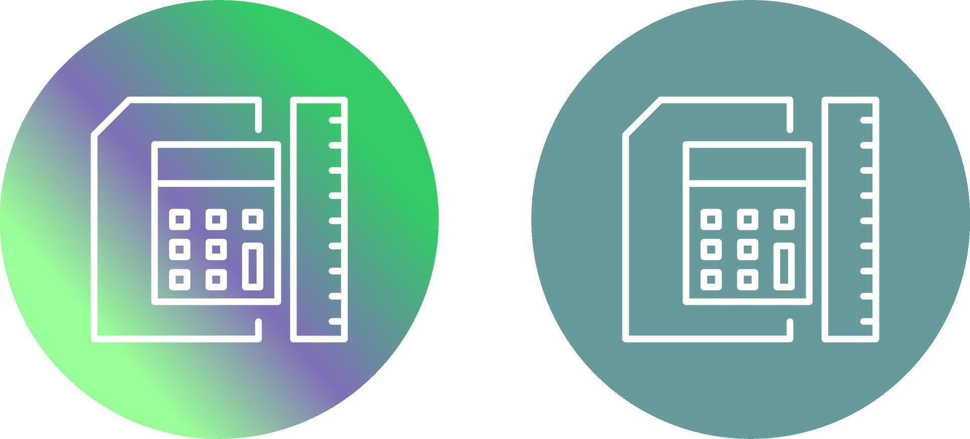 Ruler Icon Design vector