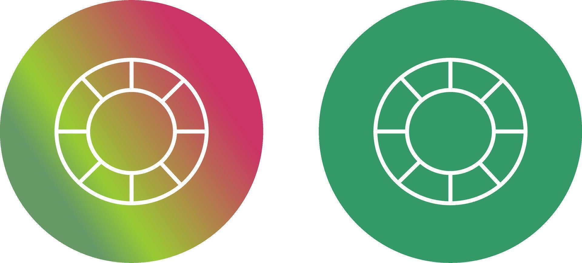 Life Preserver Icon Design vector