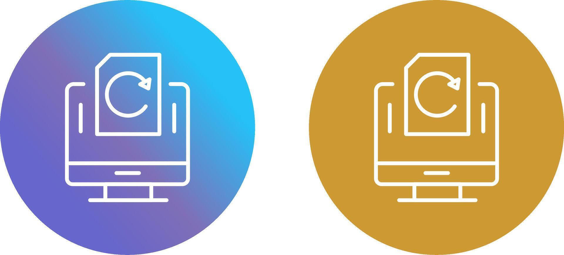 Rotate Icon Design vector