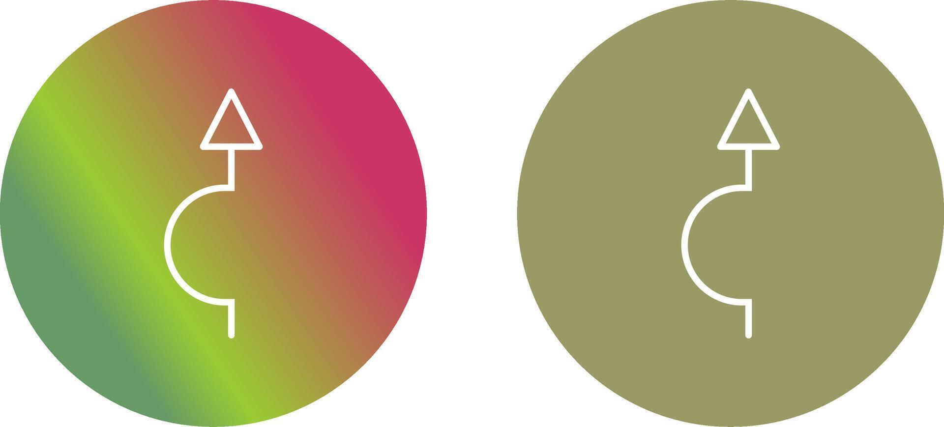 Arrow Pointing Up Icon Design vector