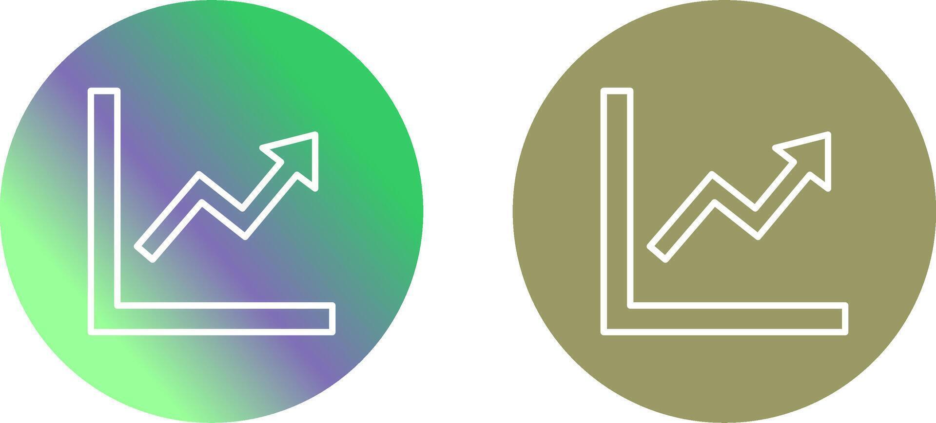 Graph Up Icon Design vector