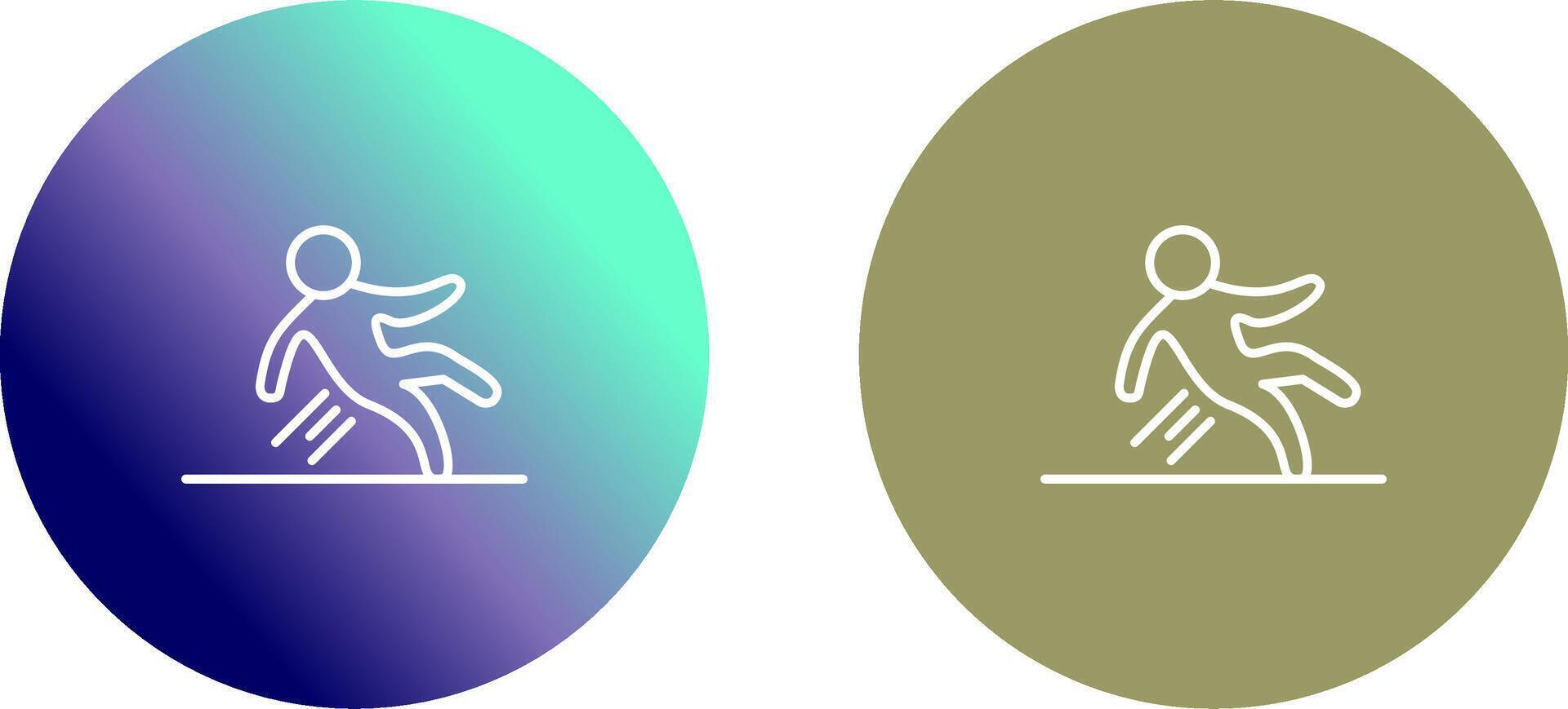 Danger of Slipping Icon Design vector