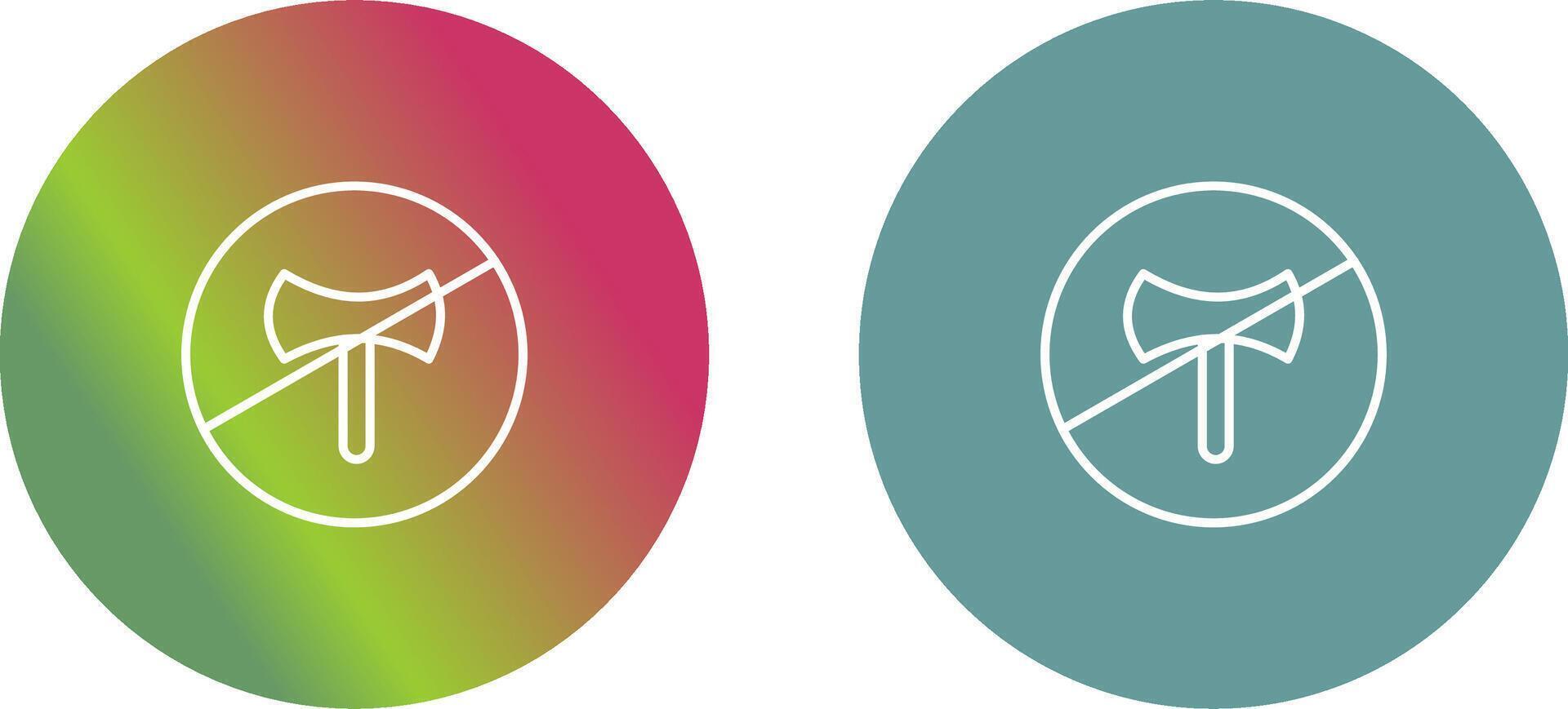 No Weapons Icon Design vector