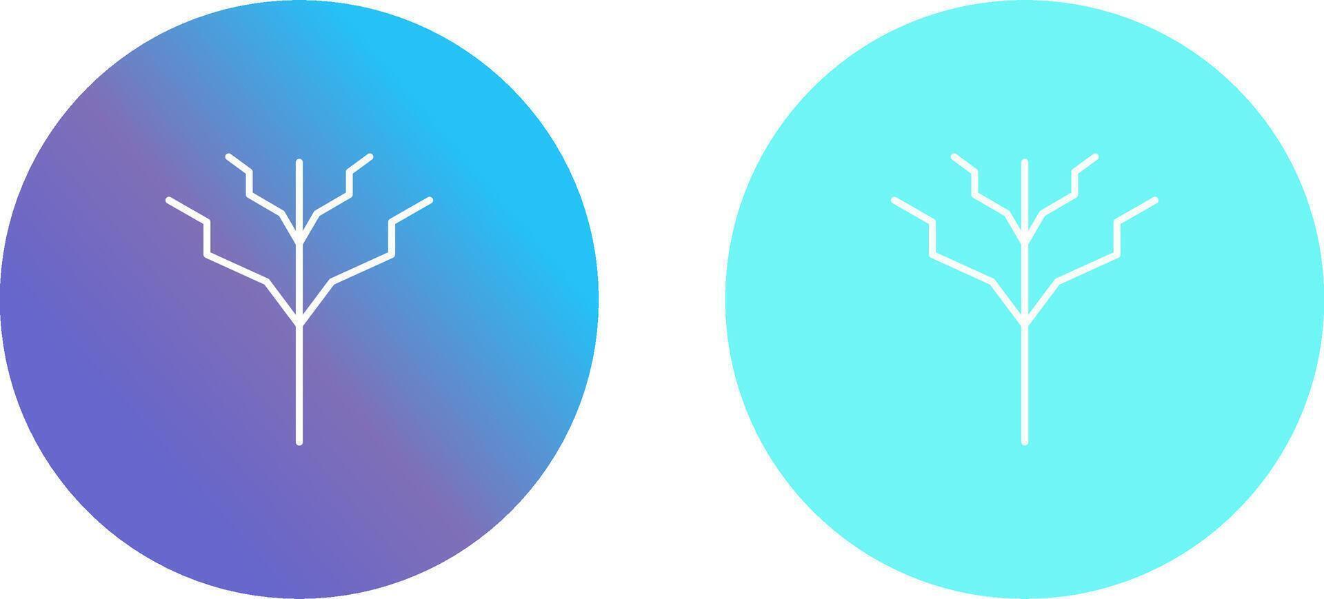 Tree with no leaves Icon Design vector
