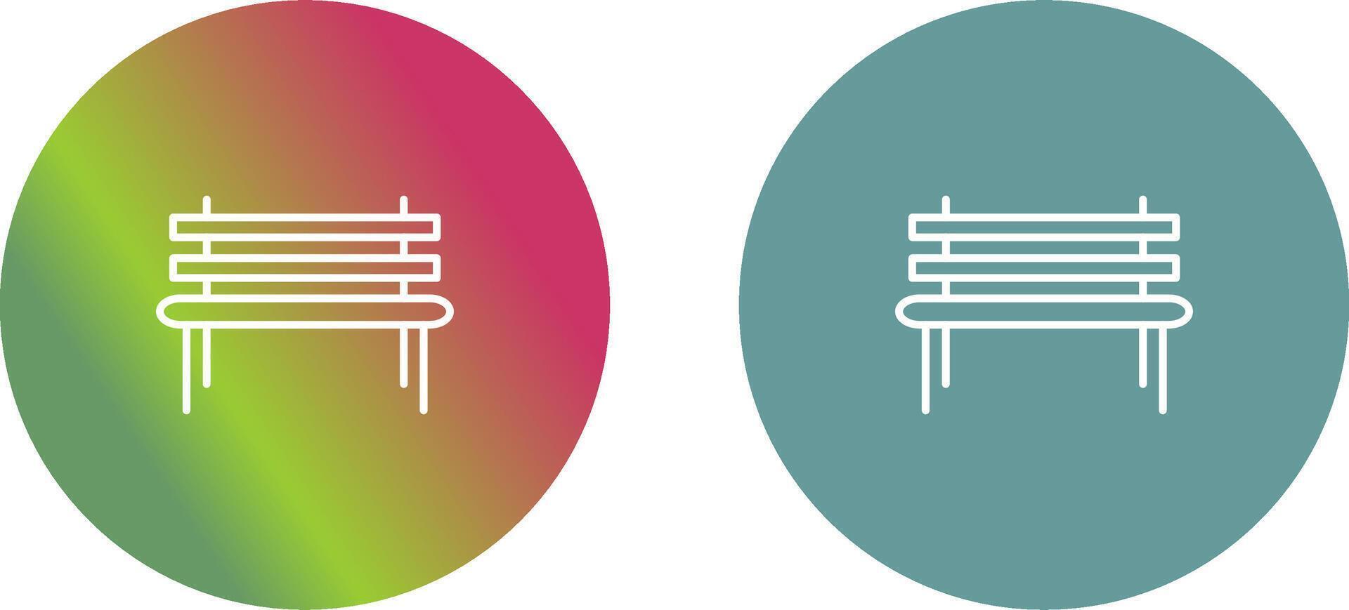 Garden Bench Icon Design vector