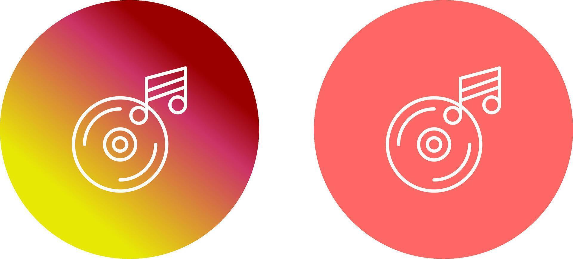Music CD Icon Design vector