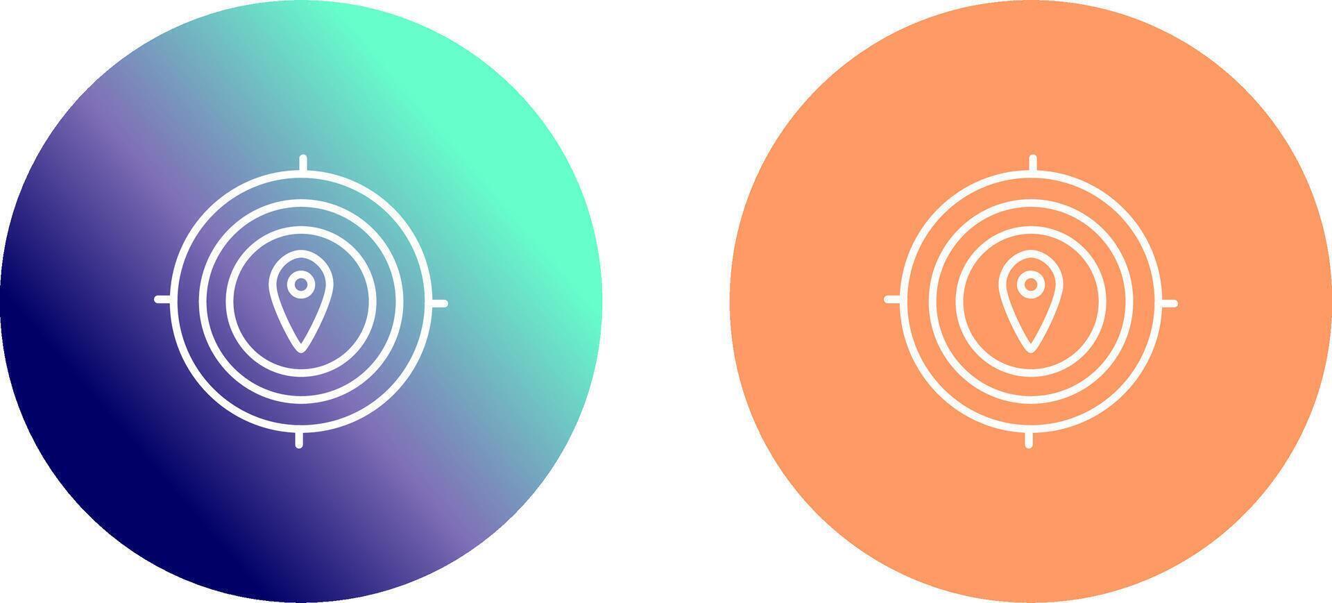 Target Location I Icon Design vector