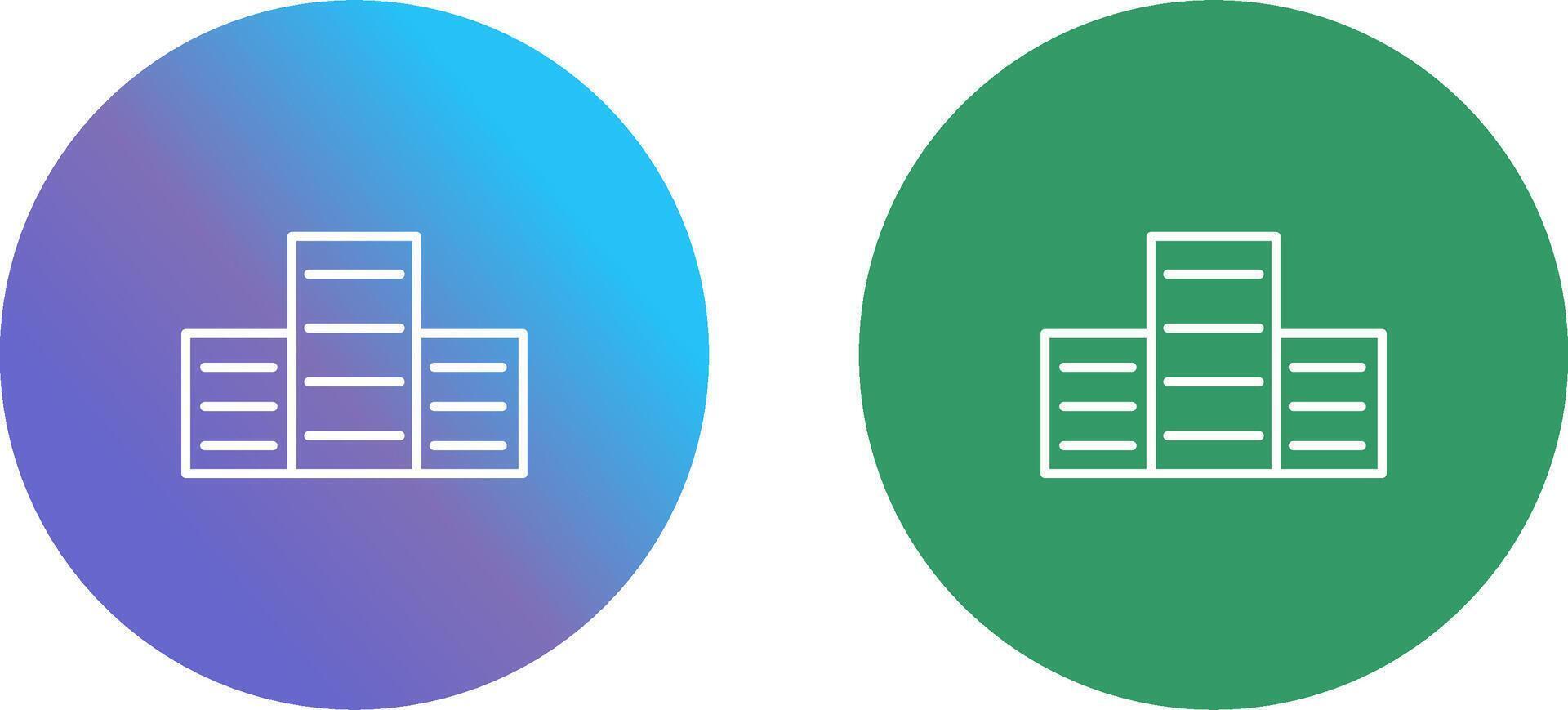 Building Icon Design vector