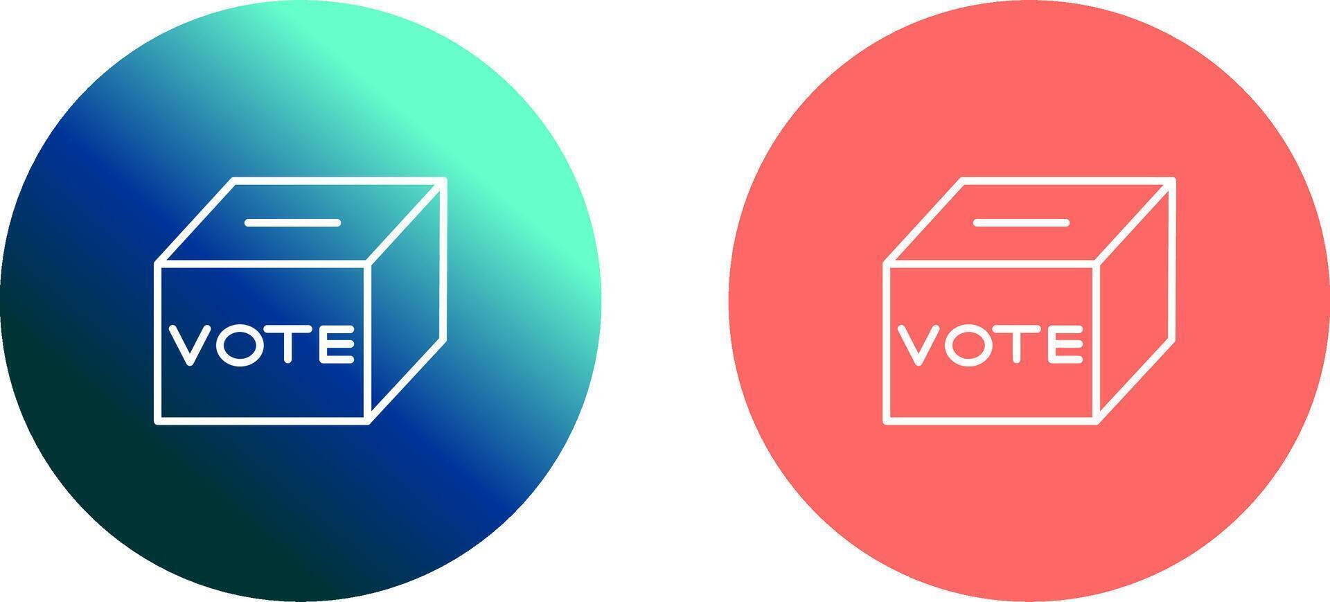 Ballot Box Icon Design vector