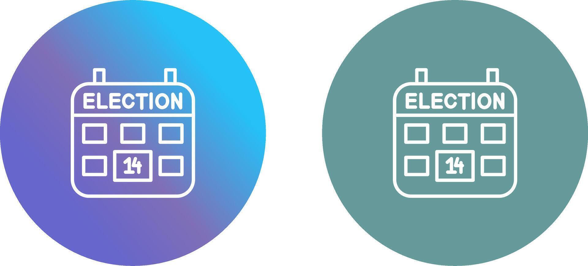 elección día icono diseño vector