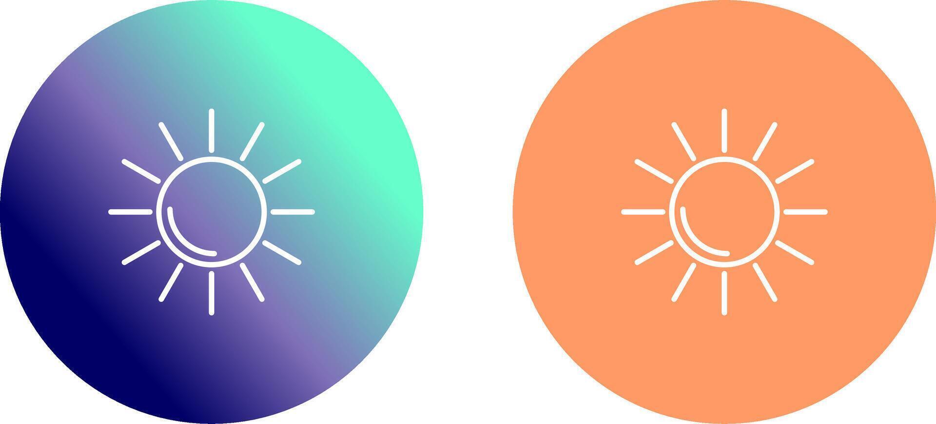 diseño de icono de sol vector