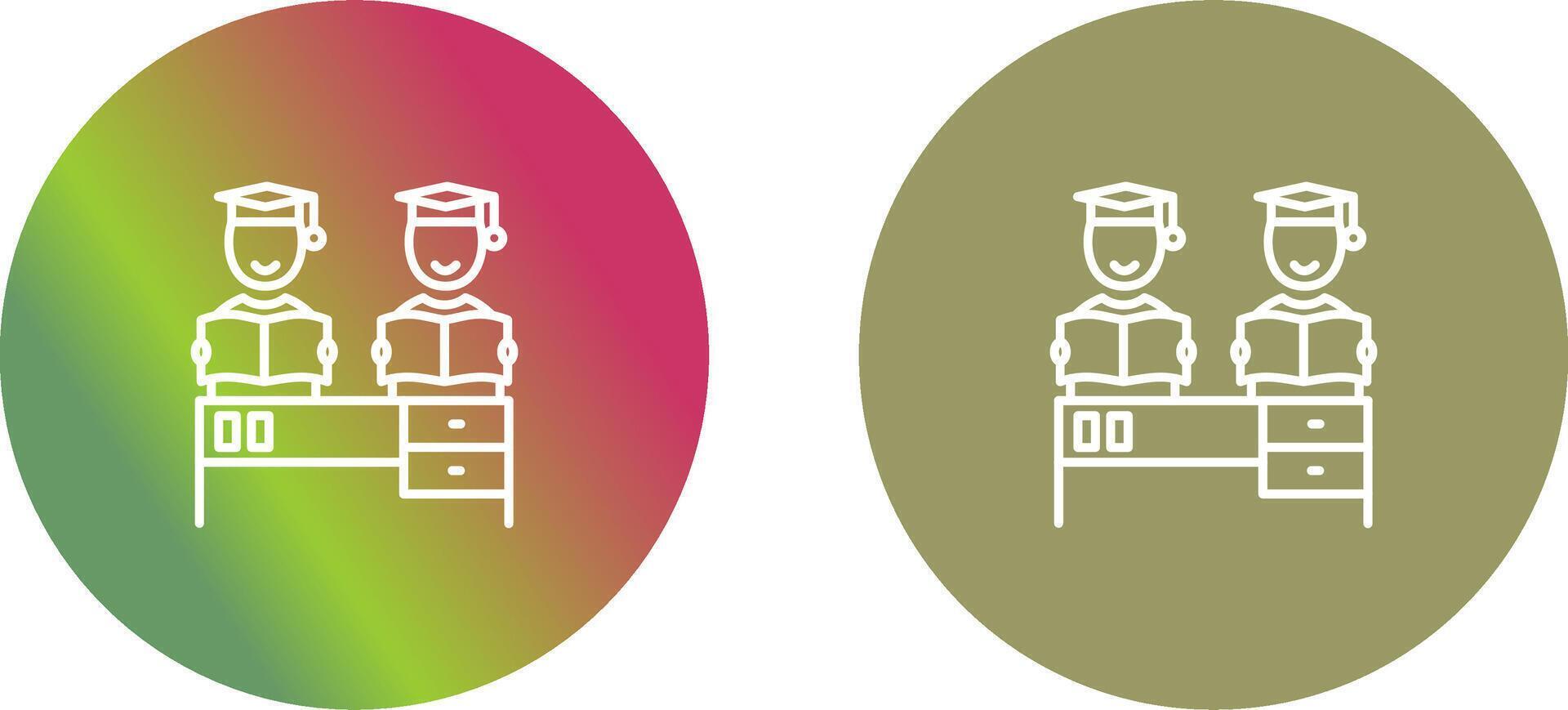 Combined Study Icon Design vector