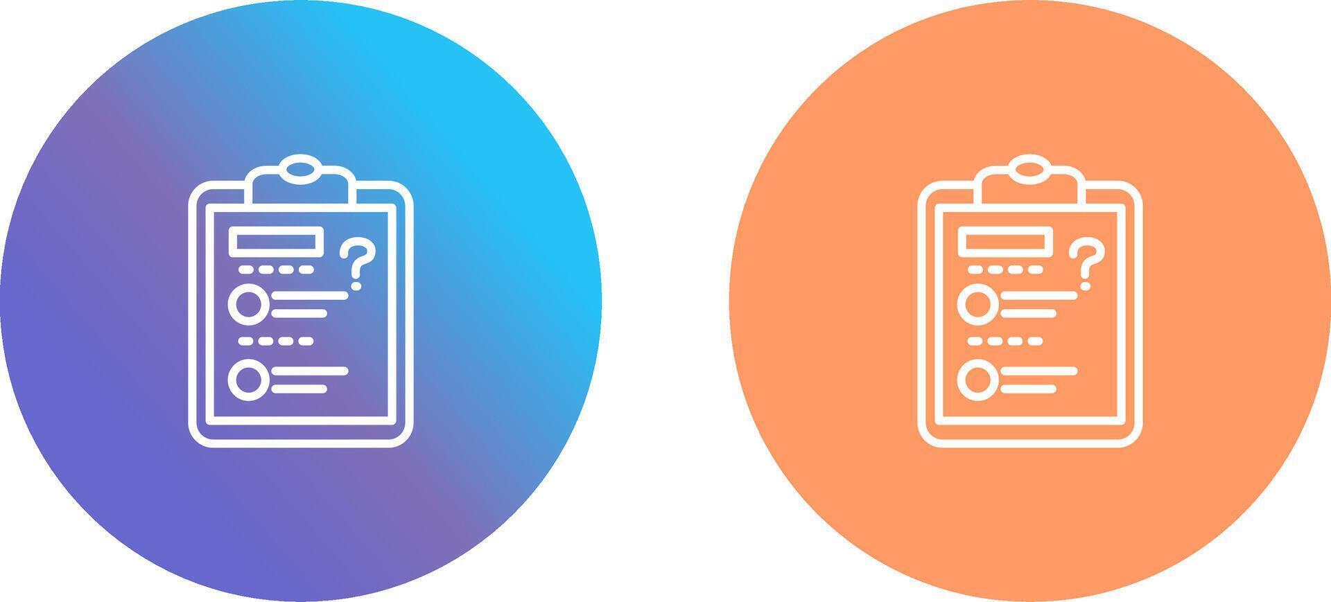Solving Question Icon Design vector