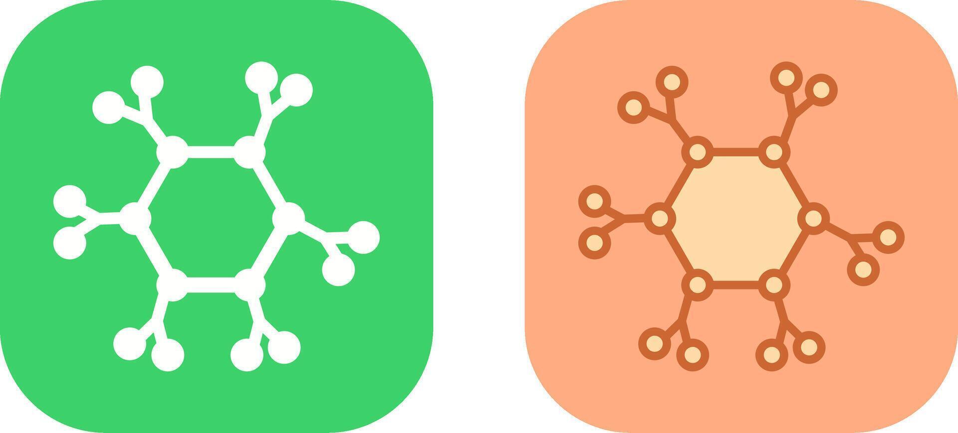 Molecule Icon Design vector