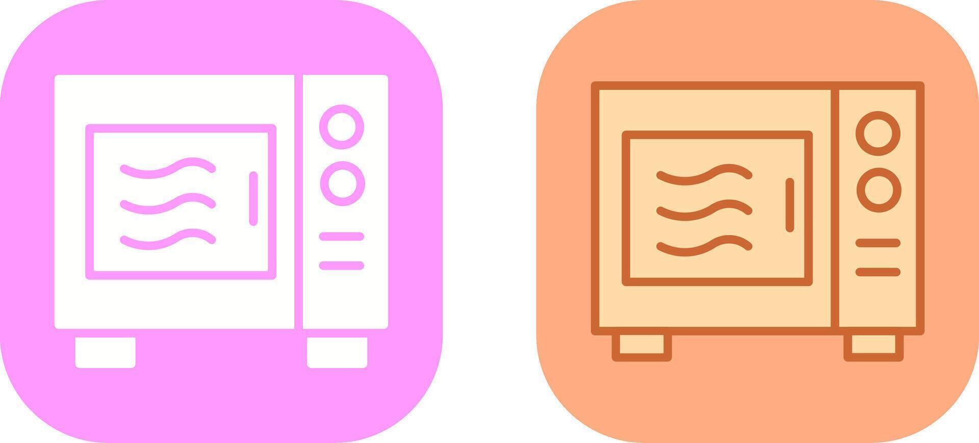 Microwave Icon Design vector