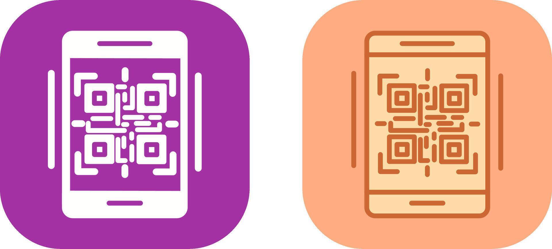 QR Code Icon Design vector