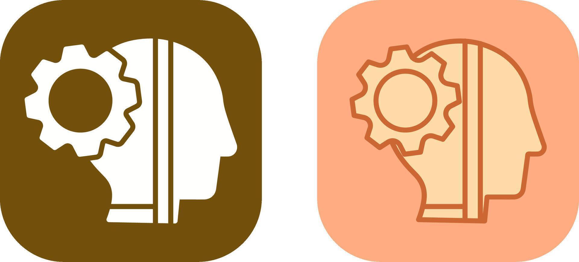 Cyborg Icon Design vector