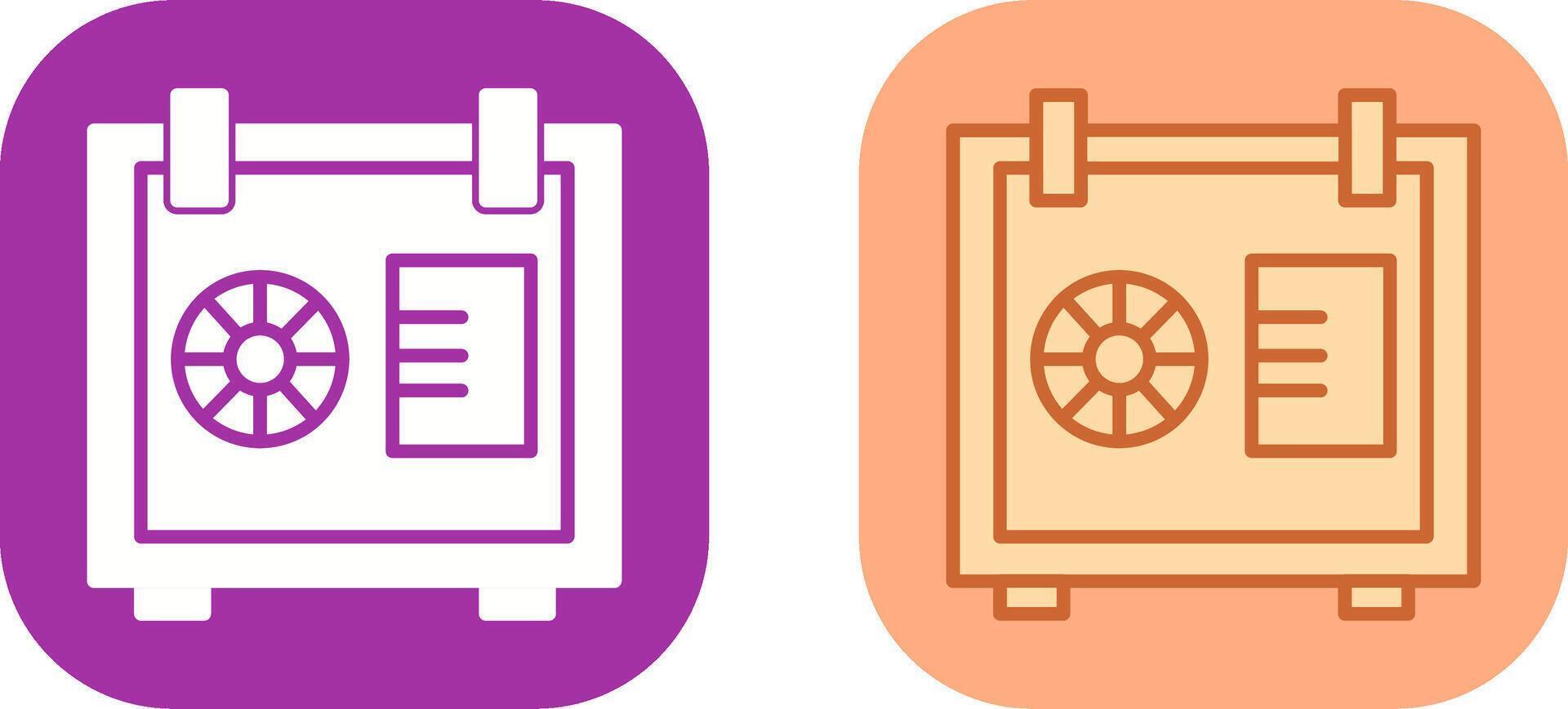 Safe Box Icon Design vector