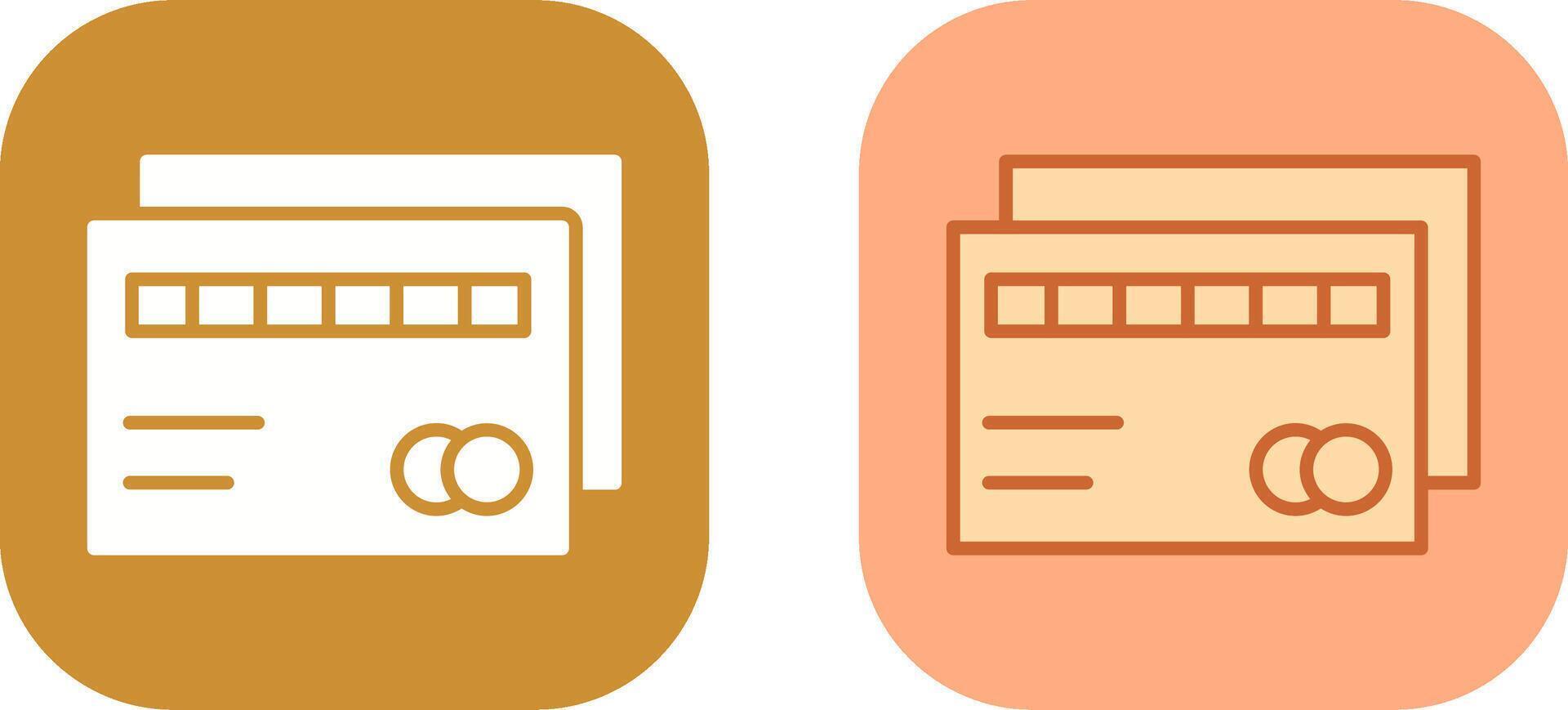 ATM Card Icon Design vector