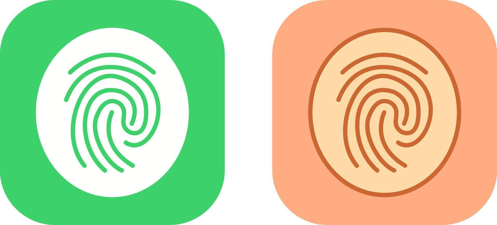 Fingerprint Icon Design vector