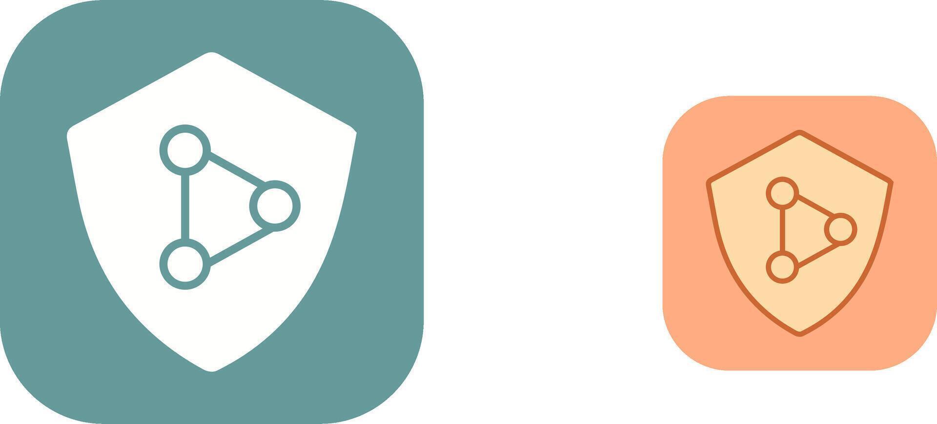 Network Protection Icon Design vector