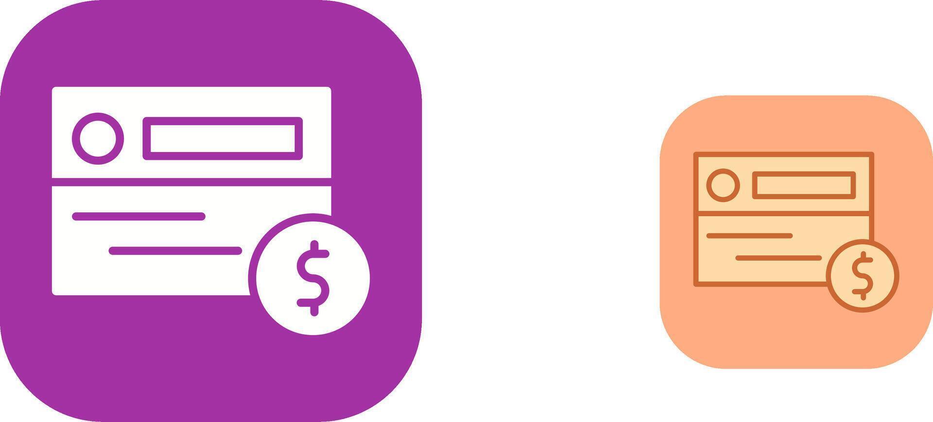 Card Payment Icon Design vector