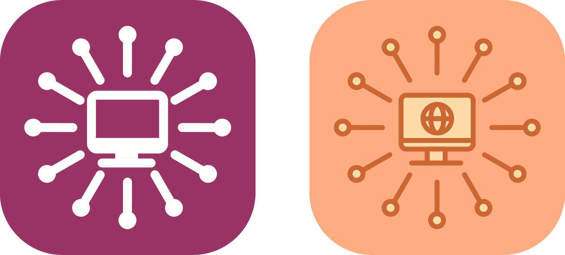 Networks Icon Design vector