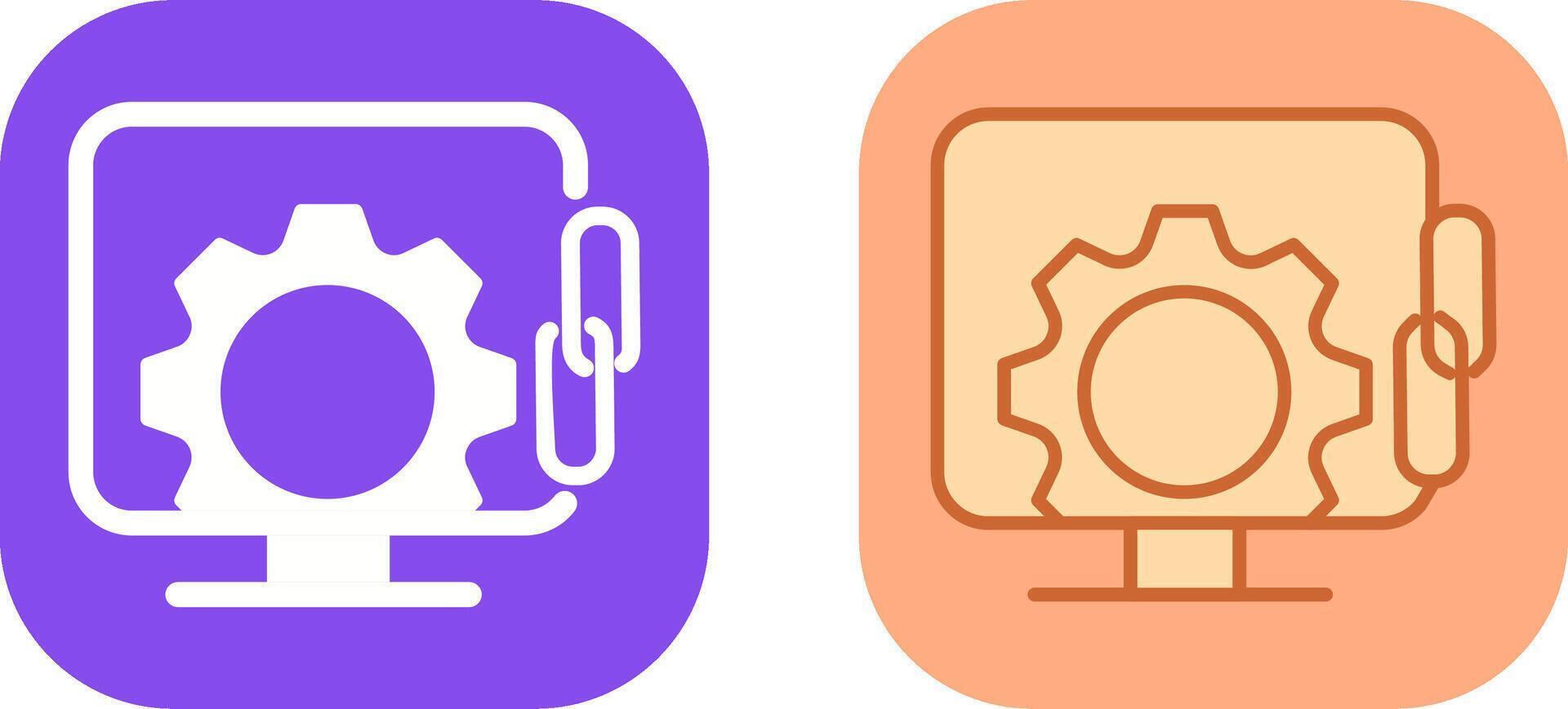 Link Optimization Icon Design vector