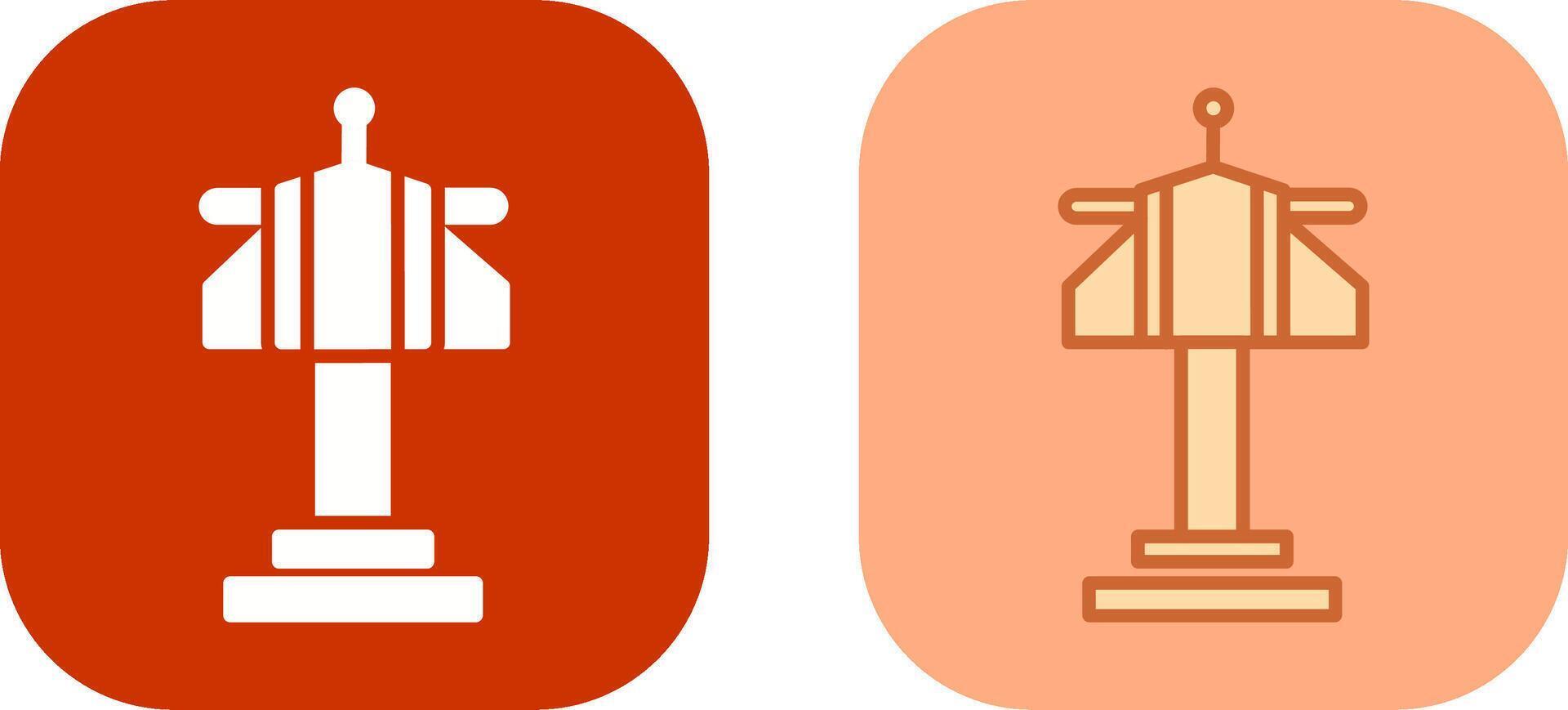 Air Control Tower Icon Design vector