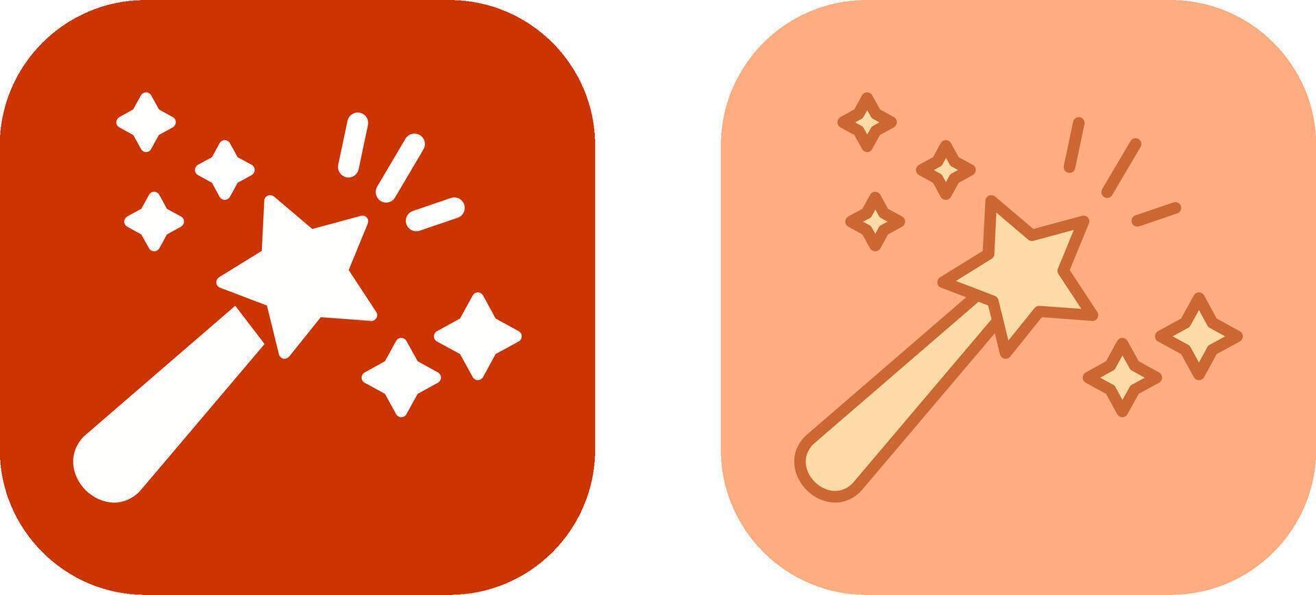 Magic Wand Icon Design vector
