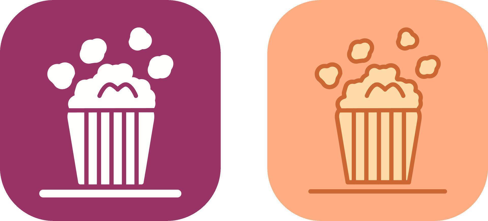 Popcorn Icon Design vector