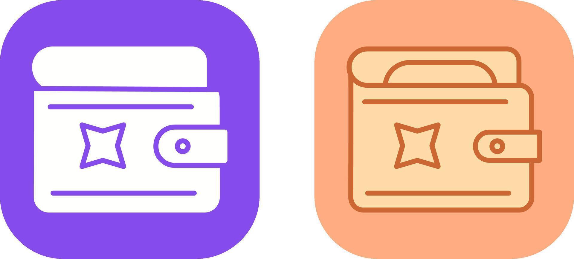 Wallet Icon Design vector