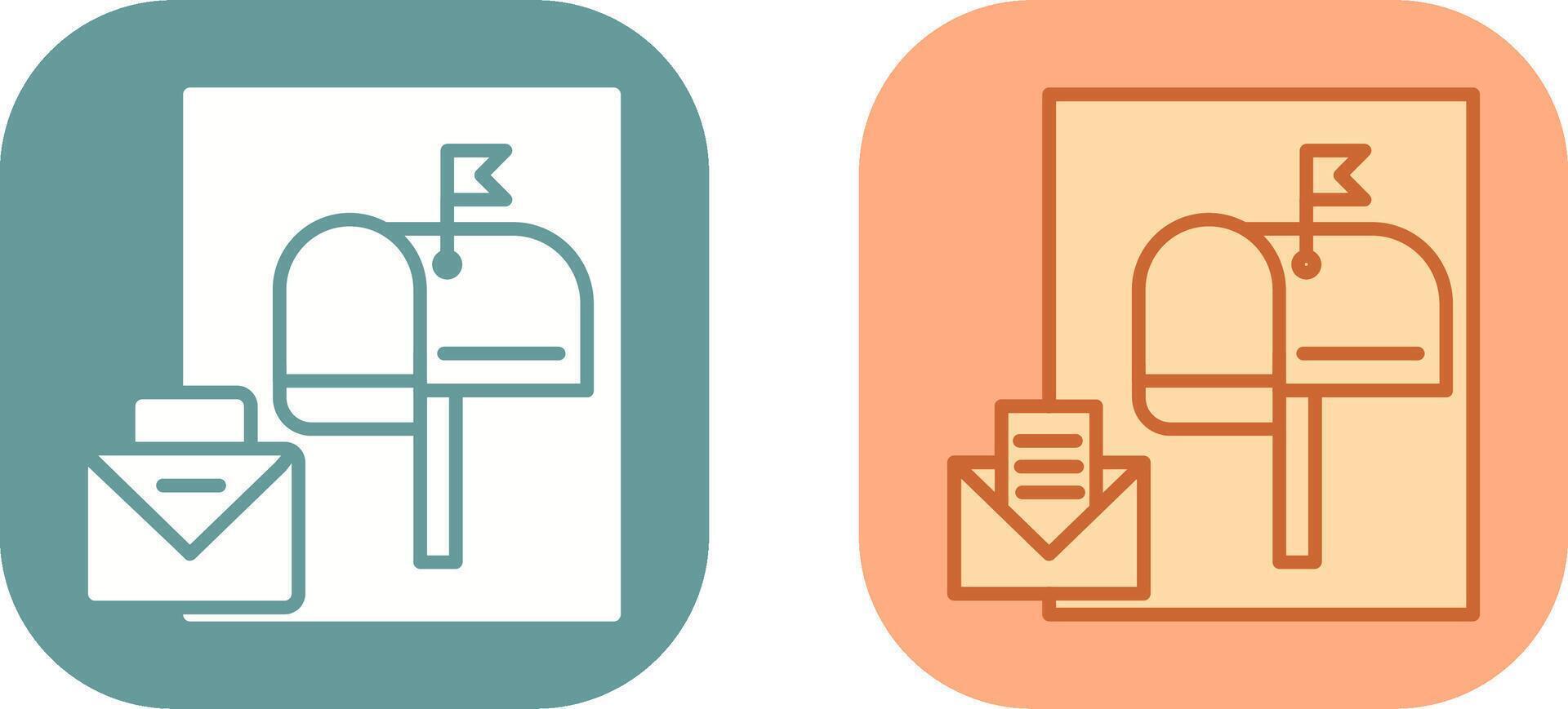 Mailbox Icon Design vector