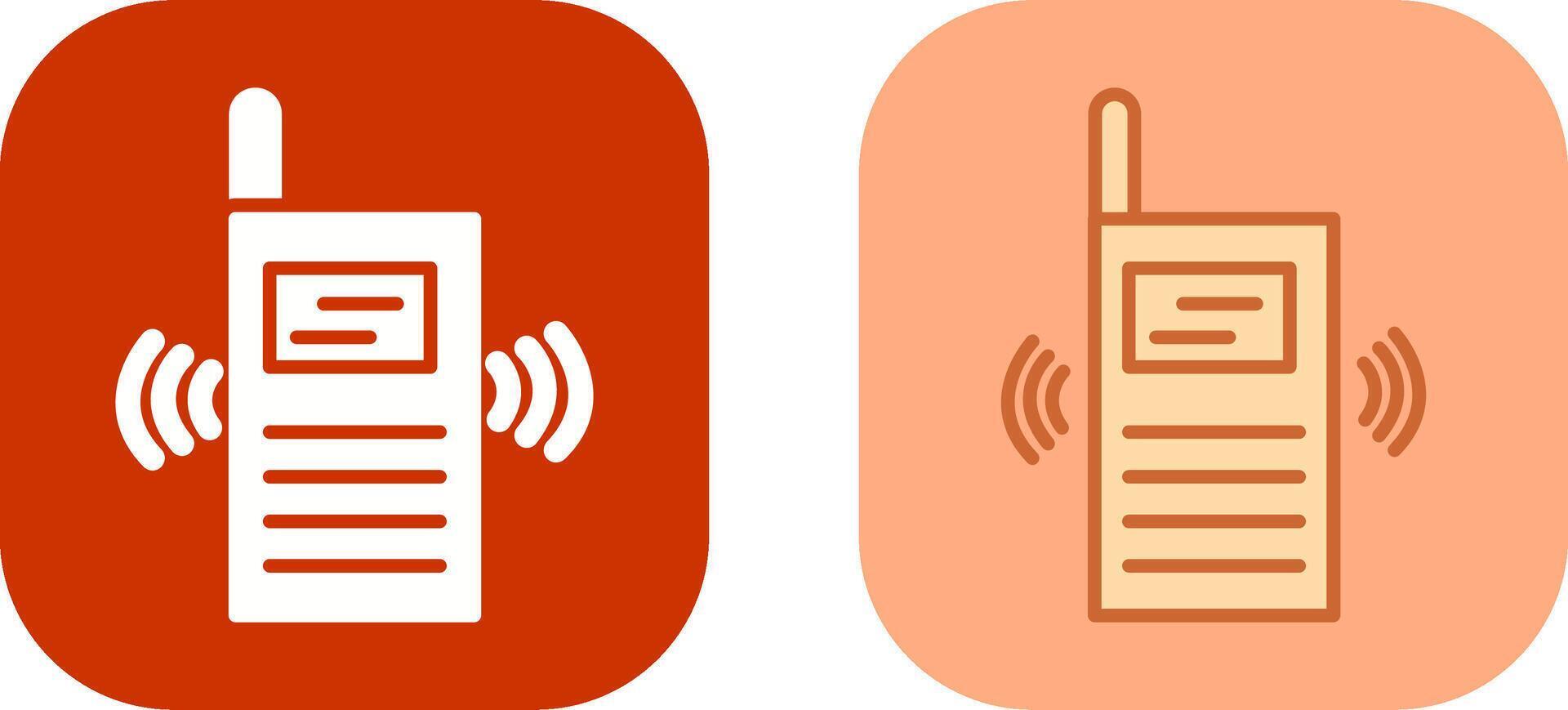 Walkie Talkie Icon Design vector