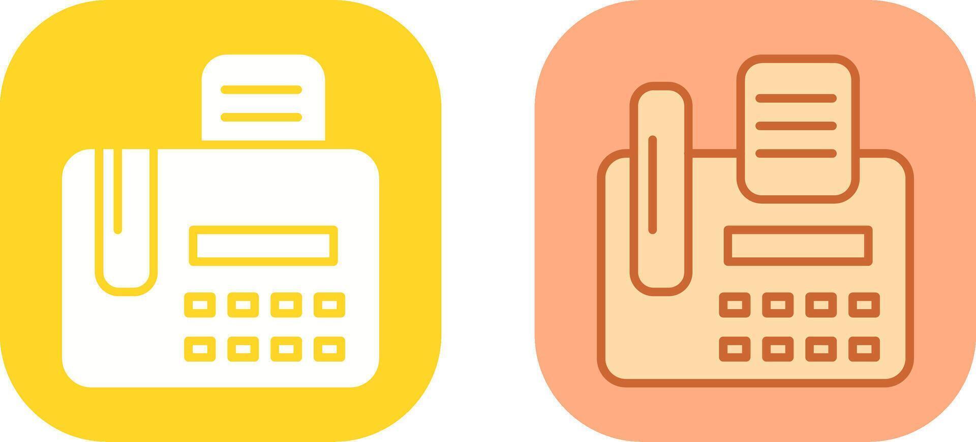 Fax Machine Icon Design vector