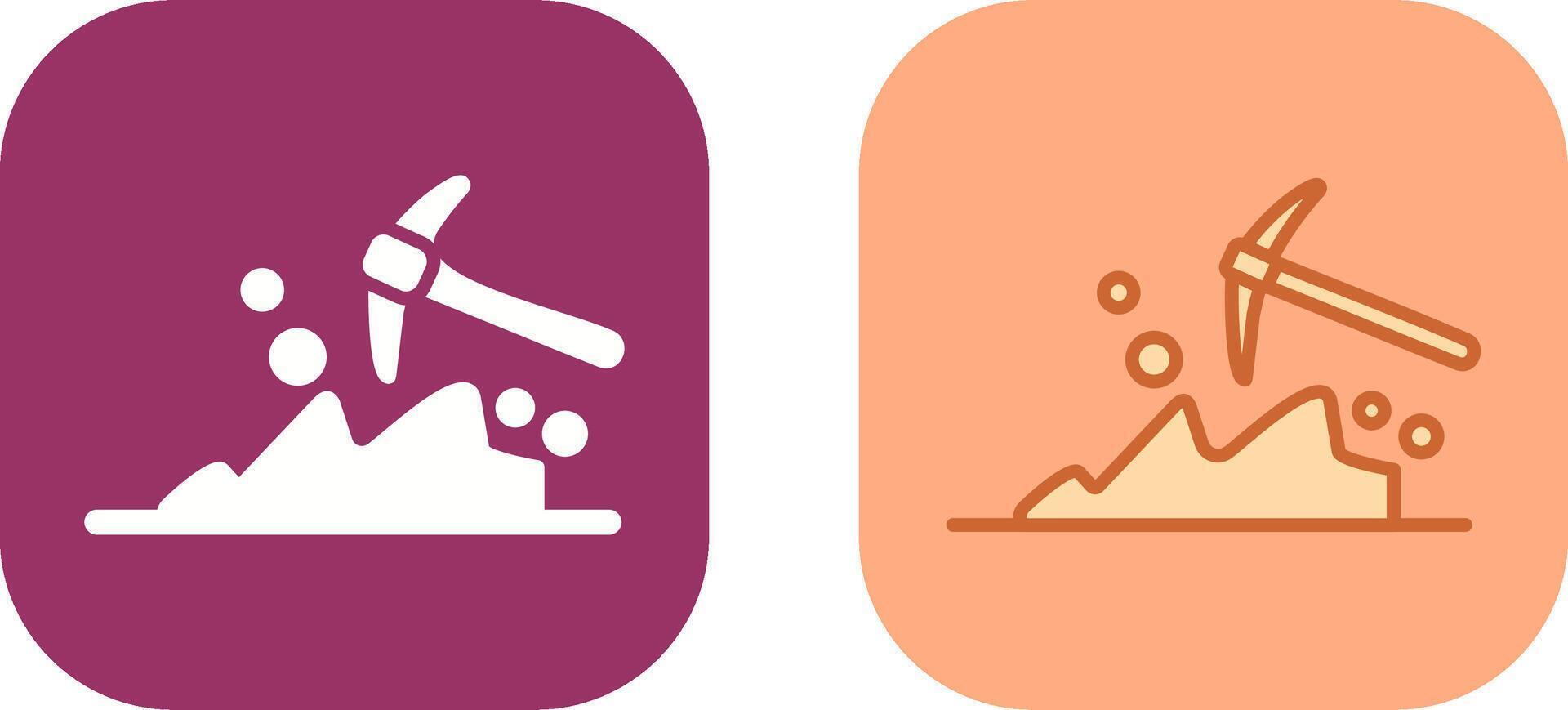 Mining Icon Design vector