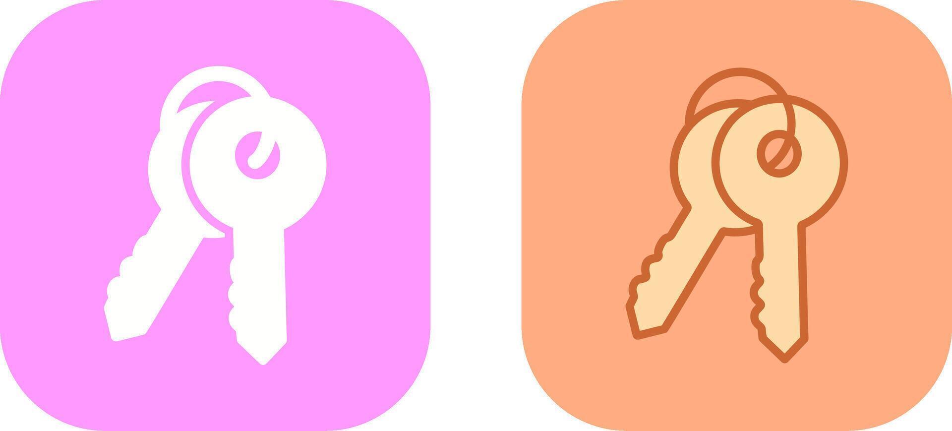 Keys Icon Design vector