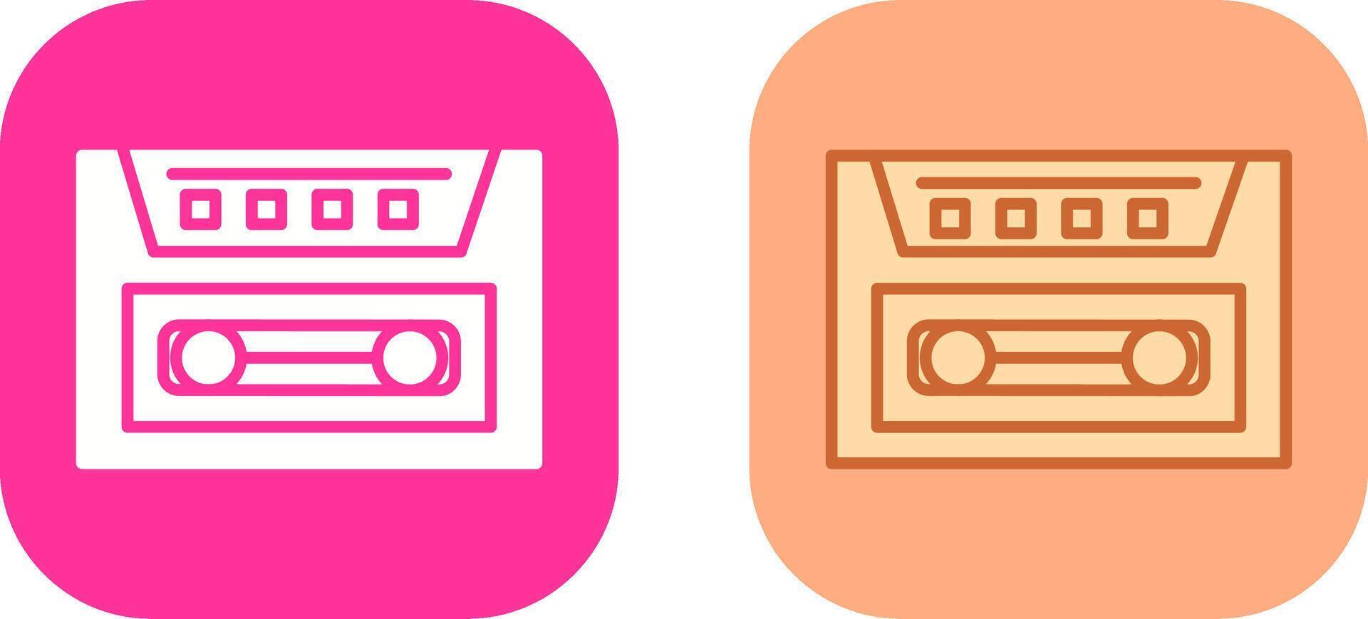Cassette Icon Design vector