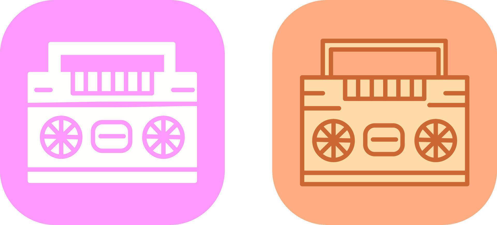 Tape Icon Design vector