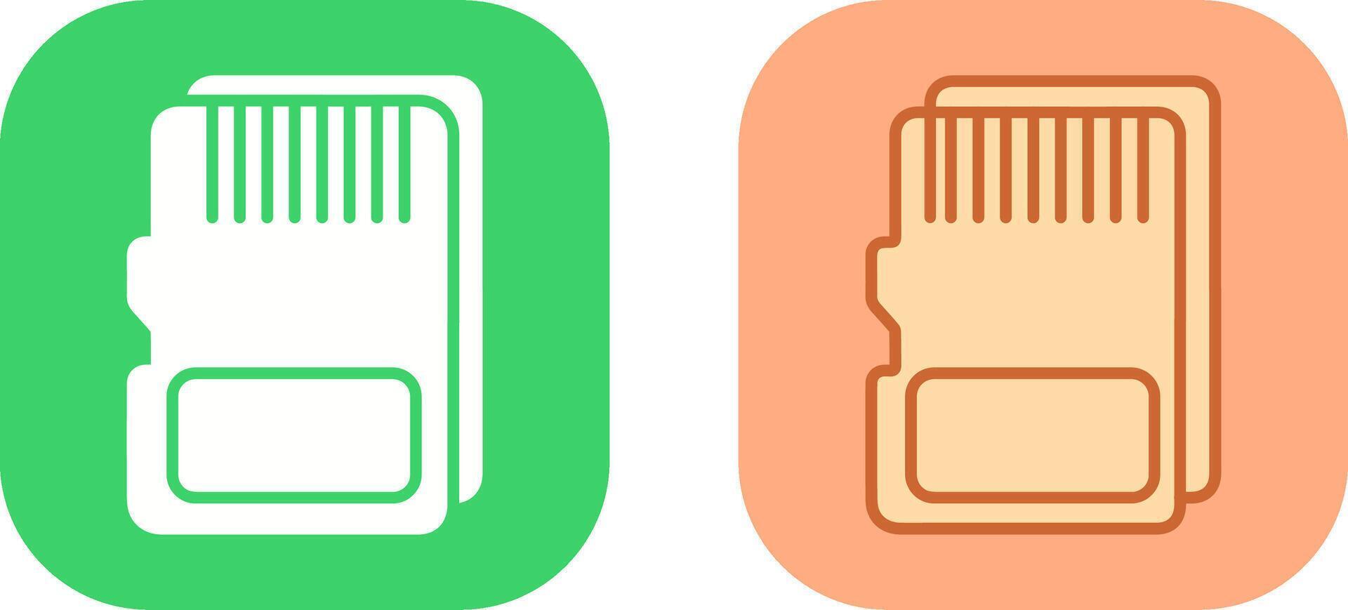 SD Card Icon Design vector