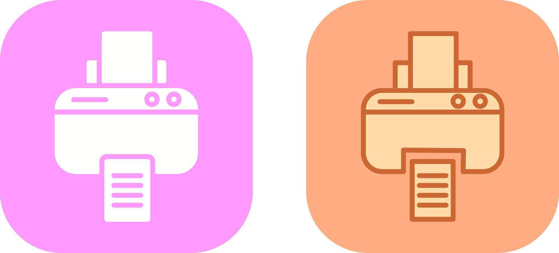 Printer Icon Design vector