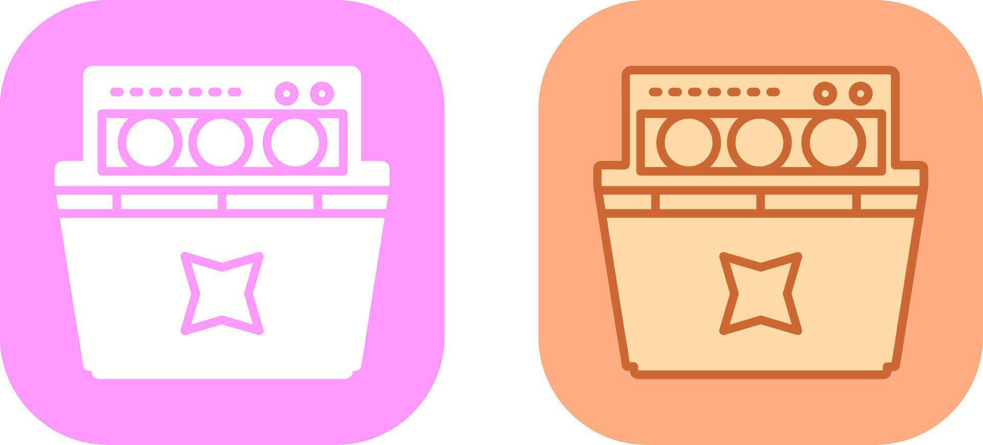 Dishwasher Icon Design vector